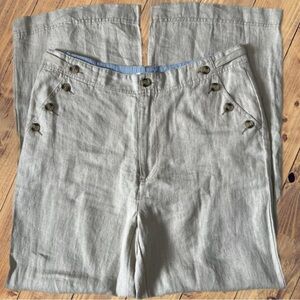 NWT Women’s Sundance 100% Linen Oaklee Easy Wide Leg Pants